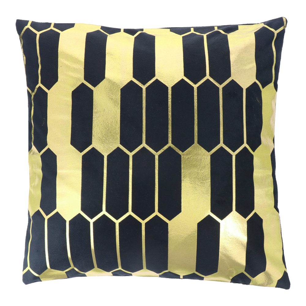 Luxe Black Gold Cushion Cover Mat King Singapore